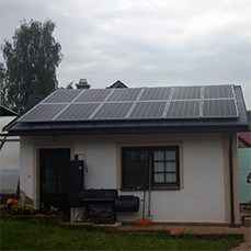 Reference, solární panely, realizace