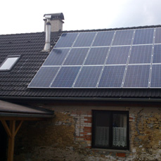 Reference, solární panely, realizace