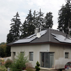 Reference, solární panely, realizace